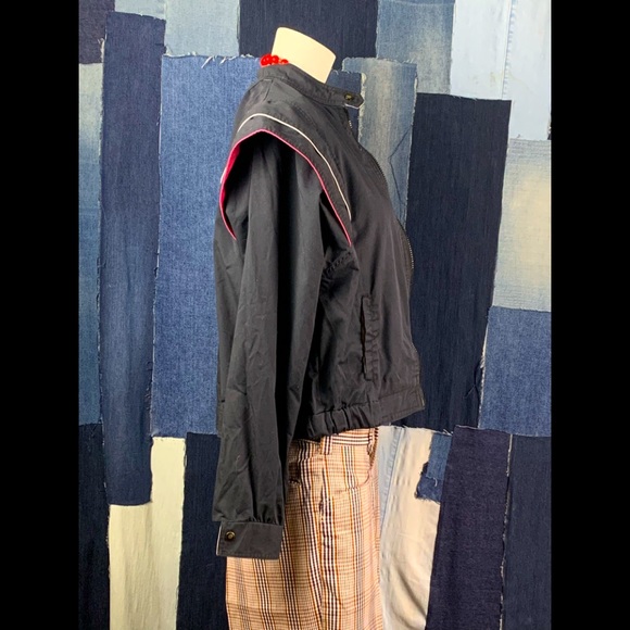 Vintage 90’s Pleated Wing Shoulders Lightweight Jacket Sz S - Picture 3 of 8